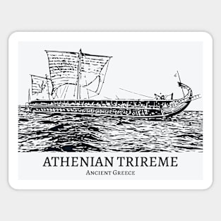 Athenian Trireme Ancient Greece Ship Sticker